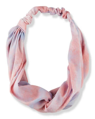 Sunrise Pink Pony Tail Headwrap