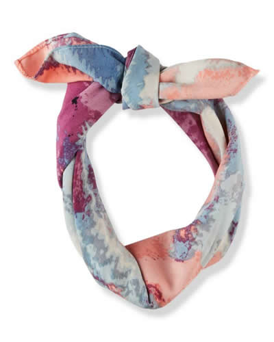 Sunrise Pink Pony Tail Headwrap