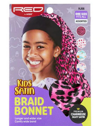Kiss Kids Satin Braid Bonnet