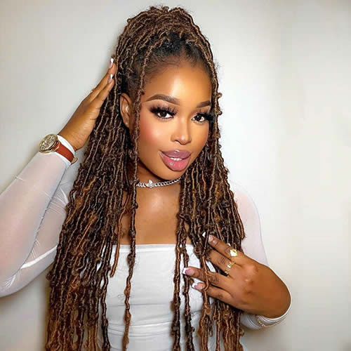 Distressed Faux Locs Crochet Hair