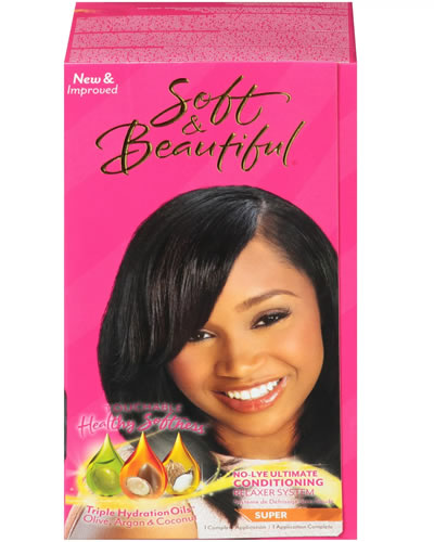 Soft & Beautiful Super No Lye Conditioning Relaxer Kit