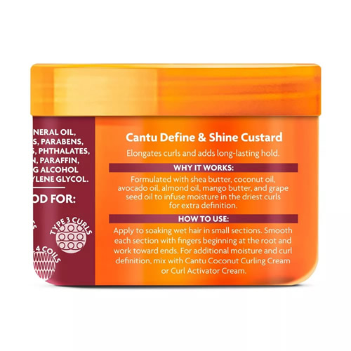 Cantu Shea Butter for Natural Hair Define & Shine Custard