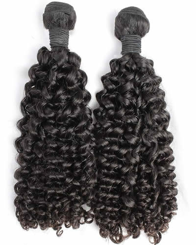 Loose Curl Virgin Hair 8 Inches, Color: 1B