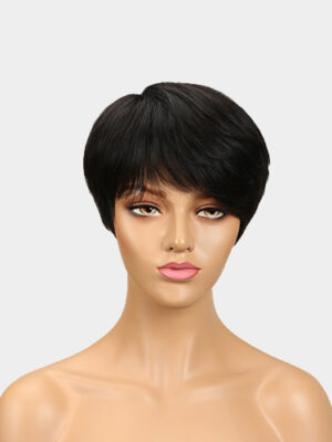 Gail 100% Human Hair Wig, Colors: 2,1B