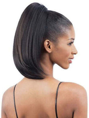 FreeTres Equal Drawstring Synthetic Ponytail